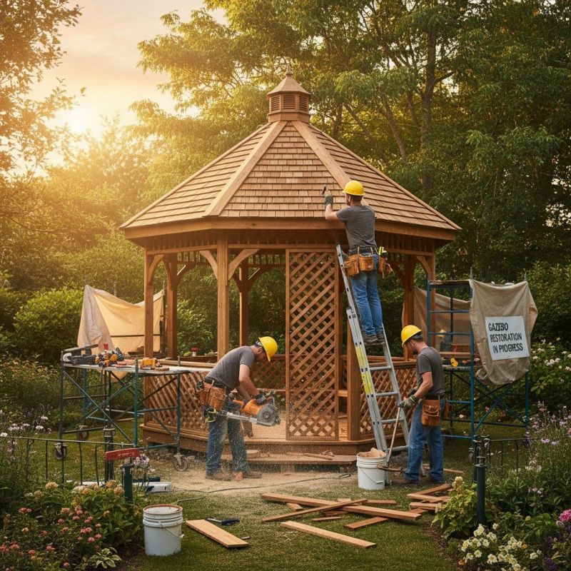 Gazebo Roof Repair in Overland Park, KS
